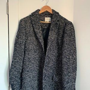 Frank & Oak Herringbone Topcoat